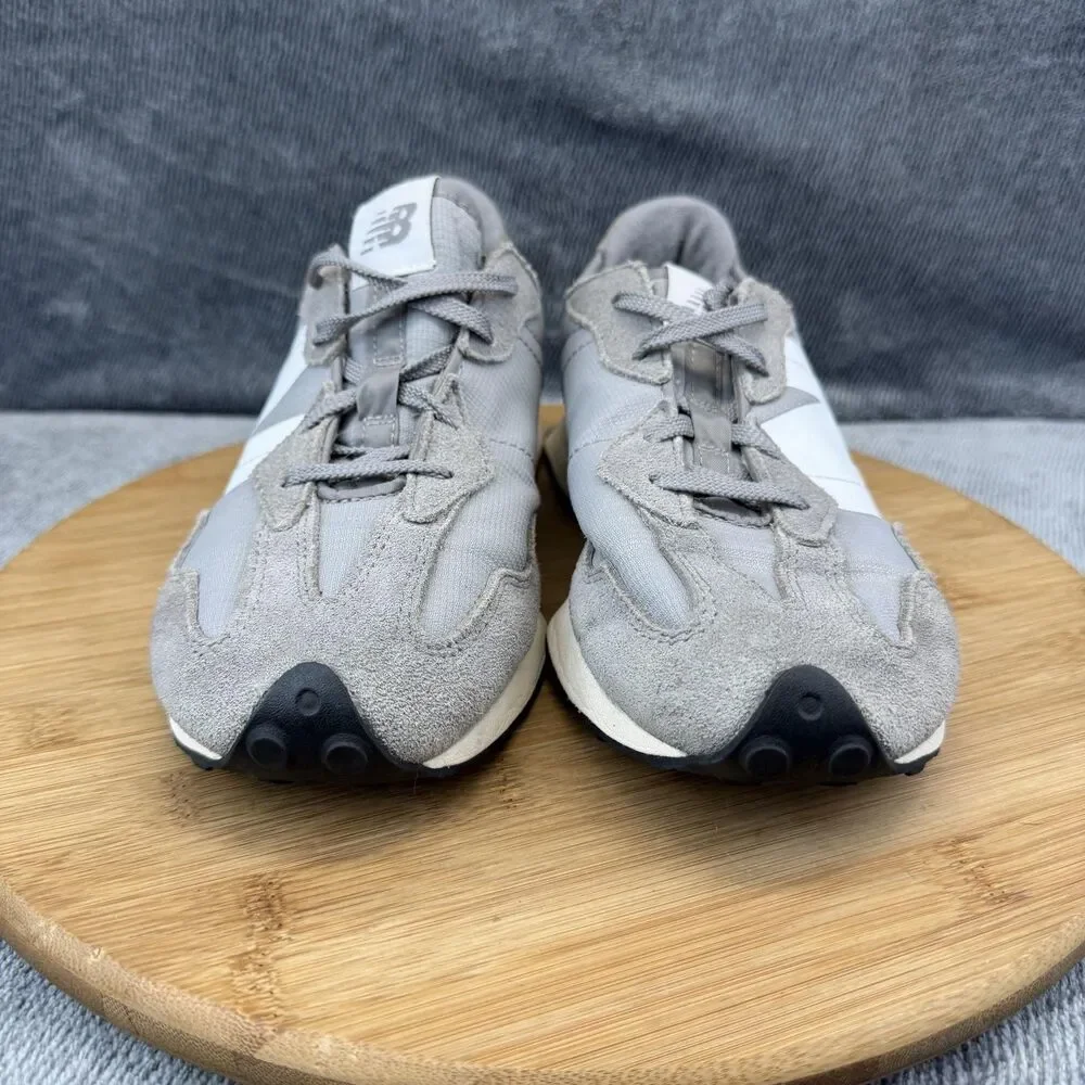 New Balance 327 Shoes Boys Size 5 Gray Suede Mesh Athletic Sneakers GS327GR